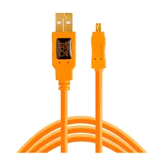 GENERICO - Cable Tether Tools CU8015-ORG (USB 2.0 To Mini-B 8-Pin)