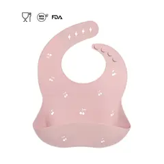 GENERICO - BABERO DE SILICONA ROSA MAUVE - VERSATINO