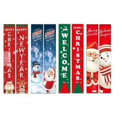 GENERICO - Set 2 Banner Navideños Colgantes Pancartas Decoración