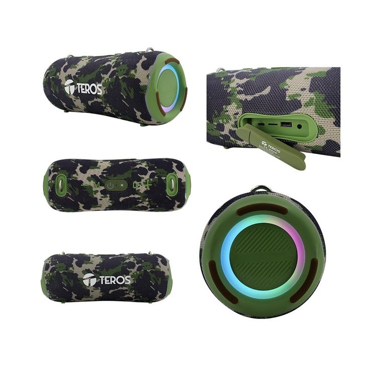 PARLANTE TE-6046G COLOR VERDE MILITAR CAMUFLADO 40 WATTS