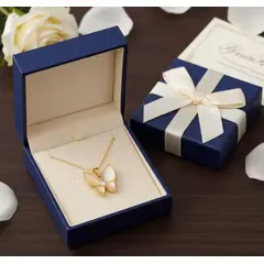 GENERICO - Collar de Mariposa en Oro con Piedra Crisoberilo Especial para Ella