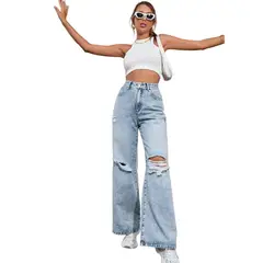 BLWOENS - Jeans sueltos Mujer - Azul