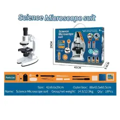 GENERICO - Microscopio Monocular Kit Laboratorio Ciencia 1200X