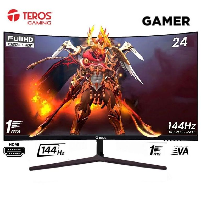 MONITOR CURVO TEROS 24 LED 23.8´´ 144HZ