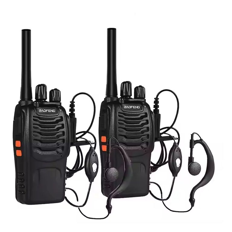 Walkie Talkie Pack x 2 BF888S 16 Canales 3KM Profesional