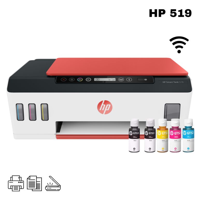Impresora Multifuncional Smart Tank 519 Wifi Inalambrico