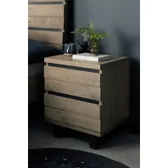 TU MESITA - Velador Mesa de Noche Infinity 2 cajones