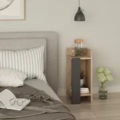 TU MESITA - Velador Minimalista Dallina DunaNegro
