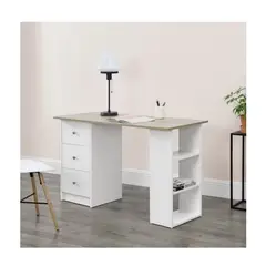 GENERICO - Escritorio Moderno Monique BlancoMarrón Claro R&R MUEBLES