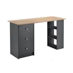 GENERICO - Escritorio Moderno Monique NegroMarrón Claro R&R MUEBLES