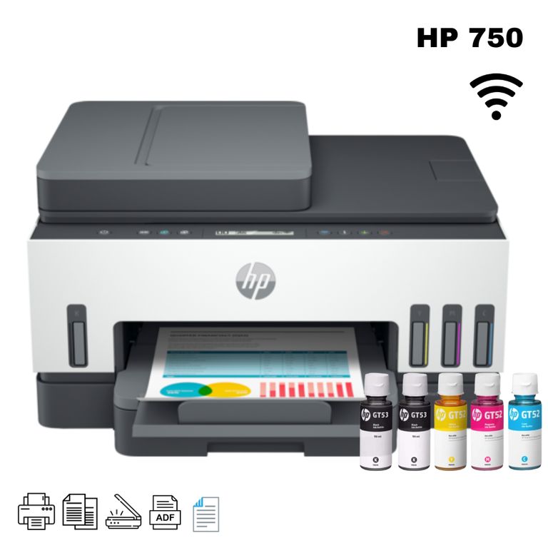 Impresora Multifuncional Smart Tank 750 Wifi Duplex ADF