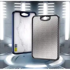 GENERICO - Tabla de cortar de acero inoxidable SS304 cocina grado alimenticio