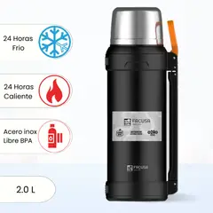 FACUSA - Termo de Bebida Negro 2.0 L