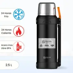 FACUSA - Termo de Bebida Negro 2.5 L