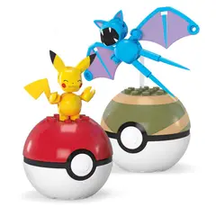 POKEMON - Mega Pokémon Pikachu y Zubat con 40 Bloques o piezas