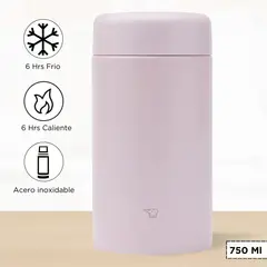ZOJIRUSHI - Termo de Comida Un Division Rosa 750 Ml