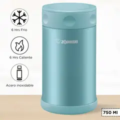 ZOJIRUSHI - Termo de Comida Steel Food Celeste 750 Ml