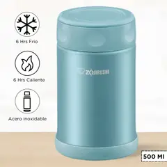ZOJIRUSHI - Termo de Comida Steel Food Celeste 500 Ml