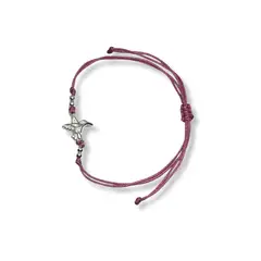 ESPIRAL ROJO - Pulsera Colibrí - Hilo y Plata