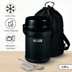 ZOJIRUSHI - Termo de Comida 4 Divisiones Mr Bento Rosado 1.23l