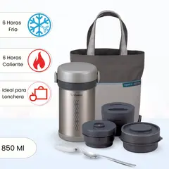 ZOJIRUSHI - Termo de Comida 3 Divisiones Mr Bento 850 Ml