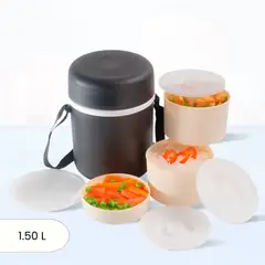 POLIMES - Termo de Comida Excel Negro 1.5 L