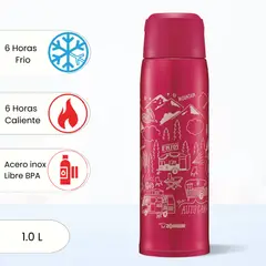 ZOJIRUSHI - Termo de Bebida Stainless Rojo 1.0 L