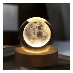 GENERICO - Lampara Luna 3D Grande Esfera de 8 cm