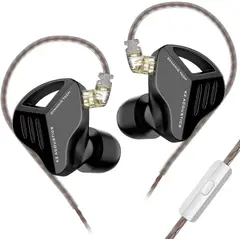KZ - Auriculares ZVX Dual Magnetic HiFi Dinámico con Microfono - Negro