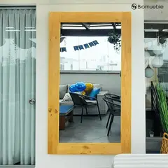 GENERICO - Espejo LUCCIO de Madera Reciclada de Pallets Modelo empotrado