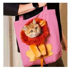 RYBIU IMPORT - Bolso Transportador de Gatos Color Rosado Y+Regalo Agendita