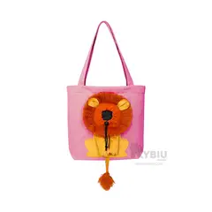 RYBIU IMPORT - Cartera Transportadora en Forma de Leon Tono Rosado