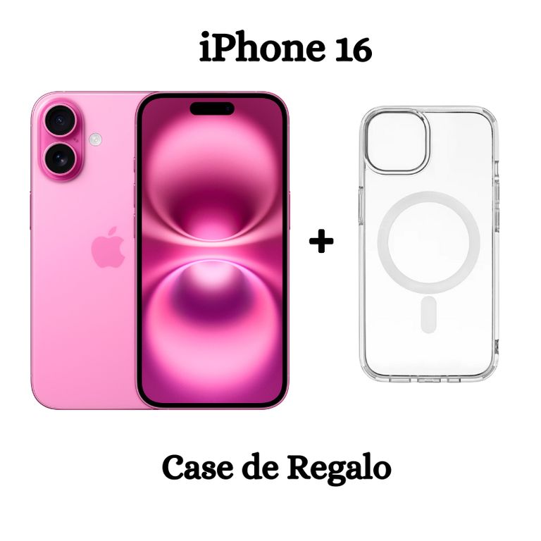 IPhone 16 Chip 128Gb - Rosa + Case de Regalo
