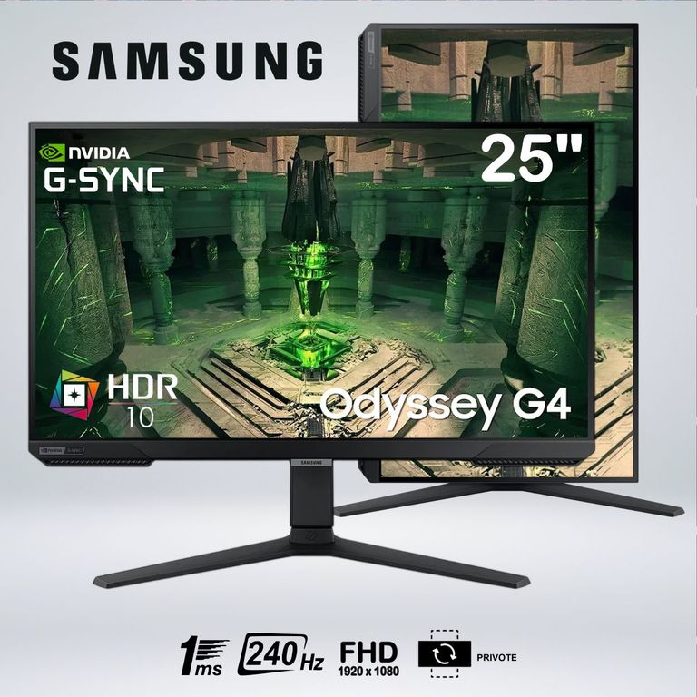 MONITOR GAME ODYSSEY G4 FULLHD 25 " IPS 240Hz 1MS HDR10 LS25BG402ENXGO