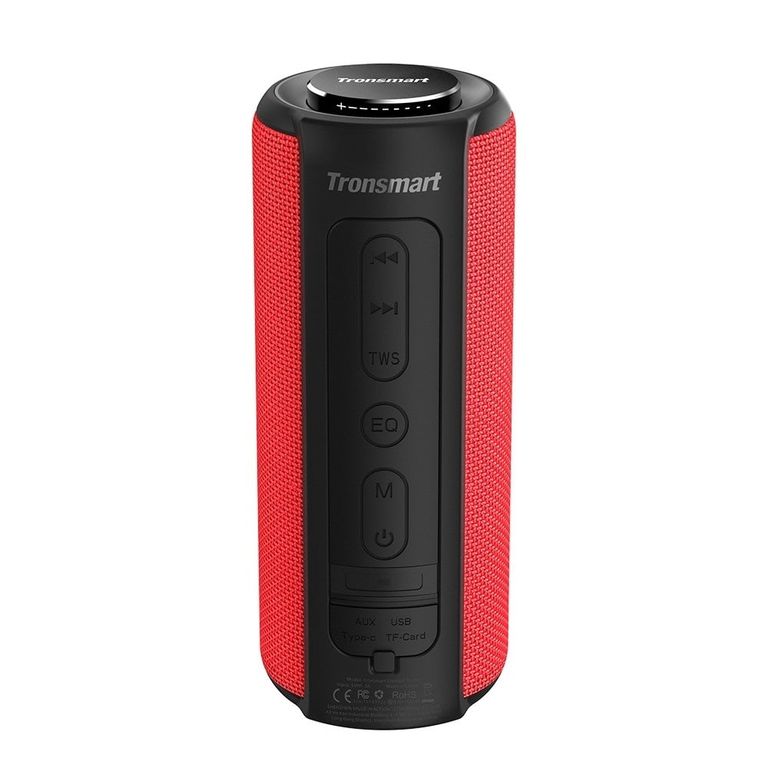 Parlante T6 Plus Rojo Bluetooth resistente al agua
