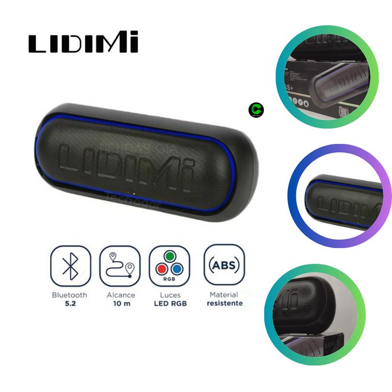 Parlante 44W con Luces LED D-S007AC