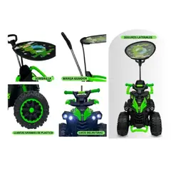 STOKKER BABY - Correpasillo Terra con USB, Bluetooth Sonido - VERDE