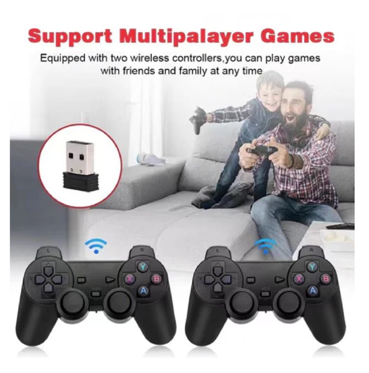 Consola de juegos x2 4k HD mandos inalámbricos recargable 35000 juegos