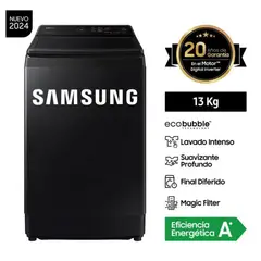 SAMSUNG - Lavadora 13 Kg Eco Inverter WA13CG5441BVPE Negro