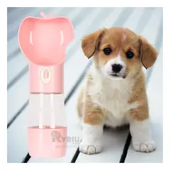 GENERICO - Dispensador de Agua para Perros en Rosado Y+Regalo Agendita