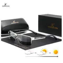 KINGSEVEN - Lentes de Sol Polarizados Fotocromaticos + estuche