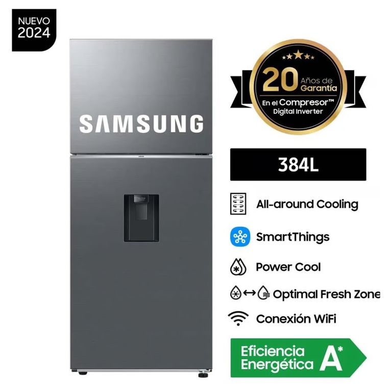Refrigeradora 384L Top Mount Freezer RT38DG6730S9 - Nuevo