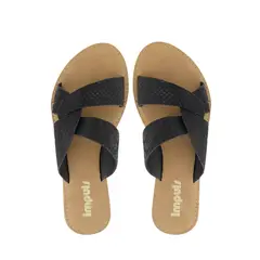 IMPULS - Sandalias Flats Mujer Daira04 Negro