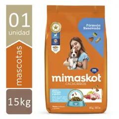 MIMASKOT - CACHORROS RAZAS M/G CARNE Y CEREALES 15 KG