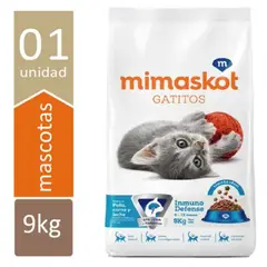 MIMASKOT - GATITOS POLLO CARNE LECHE 9 KG