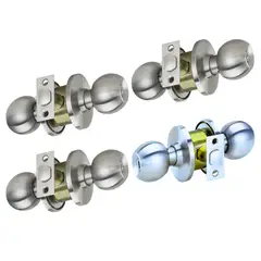 GENERICO - Kit cerradura perilla Cantol 3 dormitorio + 1 baño