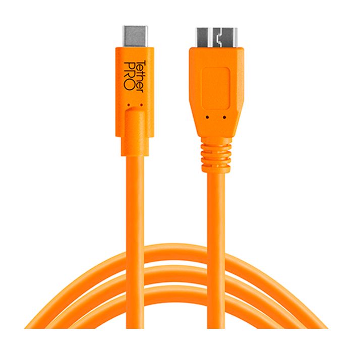 Cable Tether Tools CUC3315-ORG (USB-C To 3.0 Micro-B)