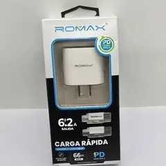 ROMAX - CARGADOR DE CELULAR 66W 62A TYPE-C