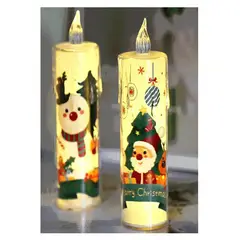 GENERICO - Luces vela LED de Navidad blanca - X3 UNIDADES