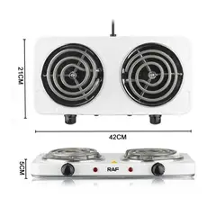 RAFF - COCINA DE DOS HORNILLAS RAF 2000W 2 HORNILLAS.